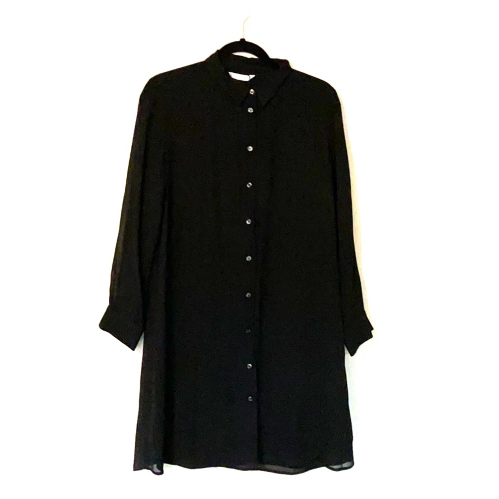 Zara Button Shirt Dress NWOT Size L